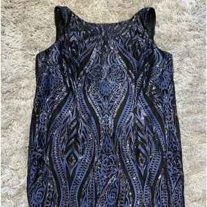 Calvin Klein Sequin Cocktail Dress.